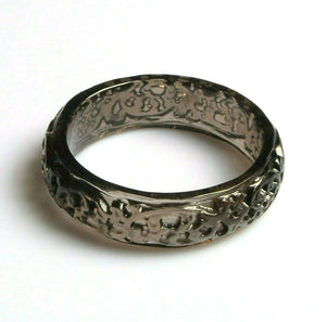 Obsidian Carved Bangle Bracelet