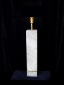 Pair Of Modern Rock Crystal Quartz Lamps