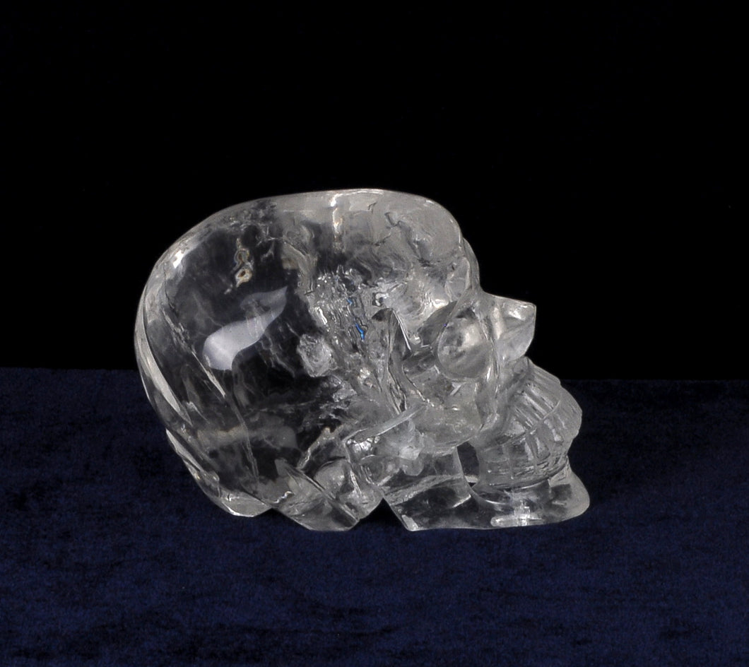 High Clarity Carved Rock Crystal Skull 5.3