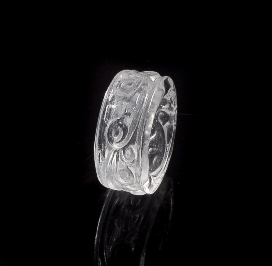 Rock Crystal Carved Ring Band – Rare Rock Crystal