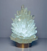 Large Rock Crystal Cluster Lamp Liberty 14"