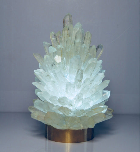 Large Rock Crystal Cluster Lamp Liberty 14
