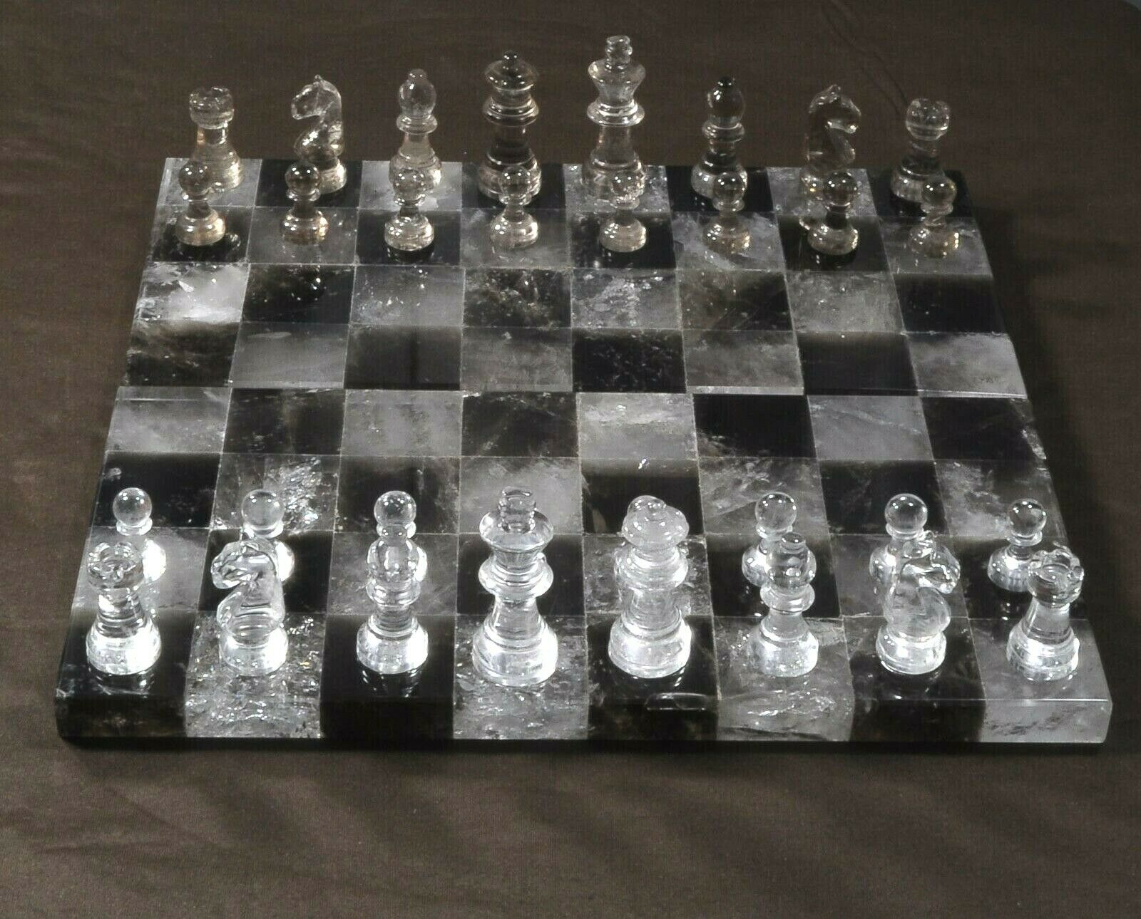 Chess Crystal Rook Rock Crystal Chess Set – Rare Rock Crystal