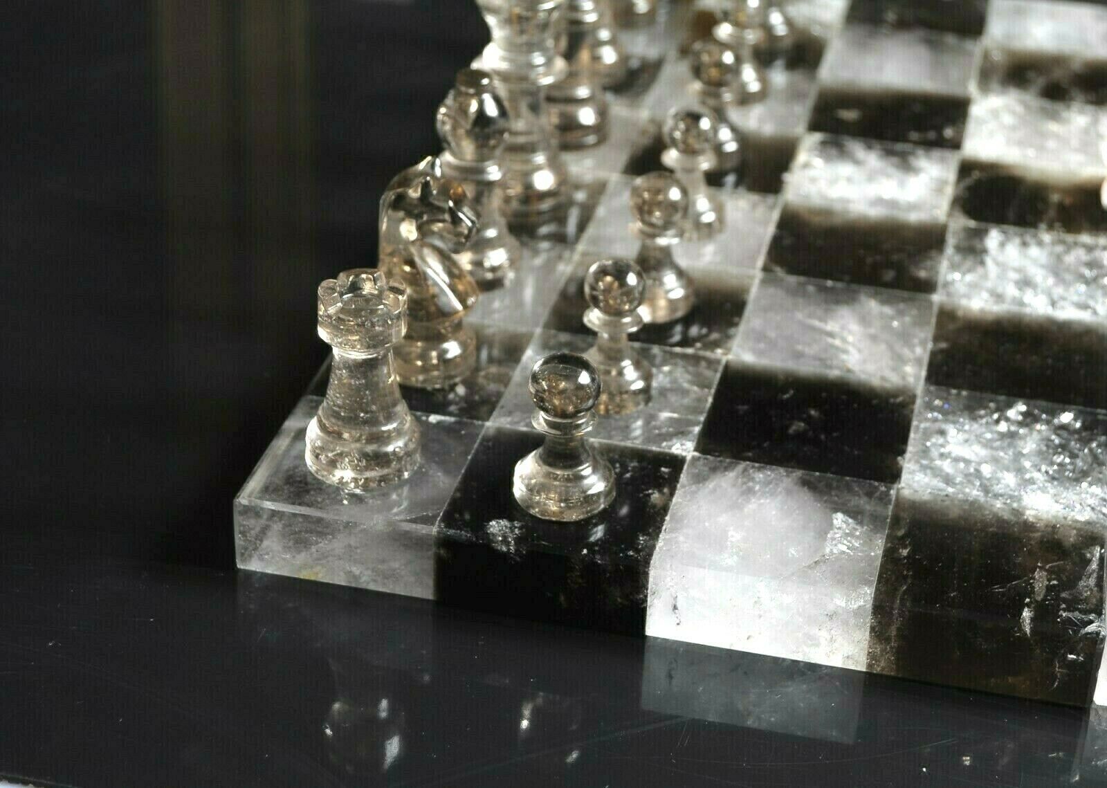 Chess Crystal Rook Rock Crystal Chess Set – Rare Rock Crystal