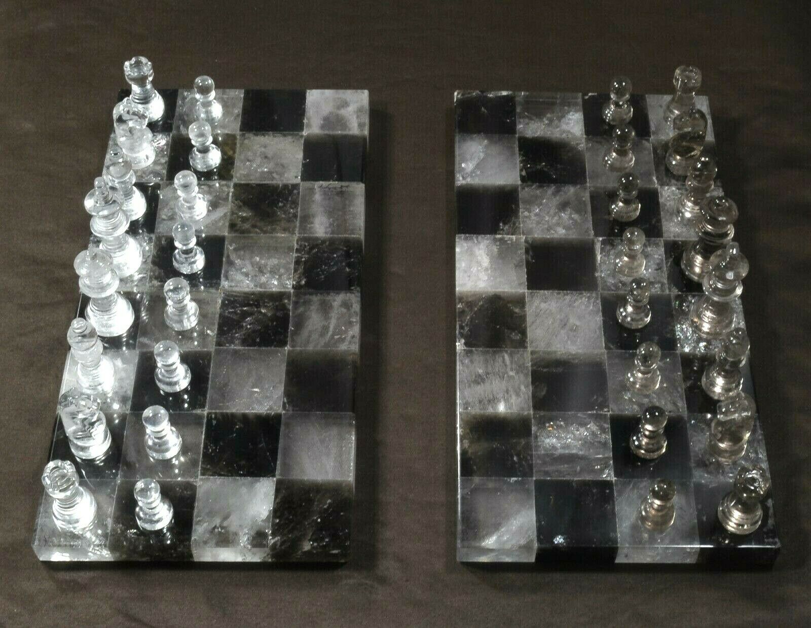 Chess Crystal Rook Rock Crystal Chess Set – Rare Rock Crystal