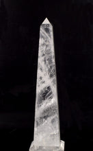Natural Rock Crystal Quartz Obelisks Pair 15" Healing Point High Clarity