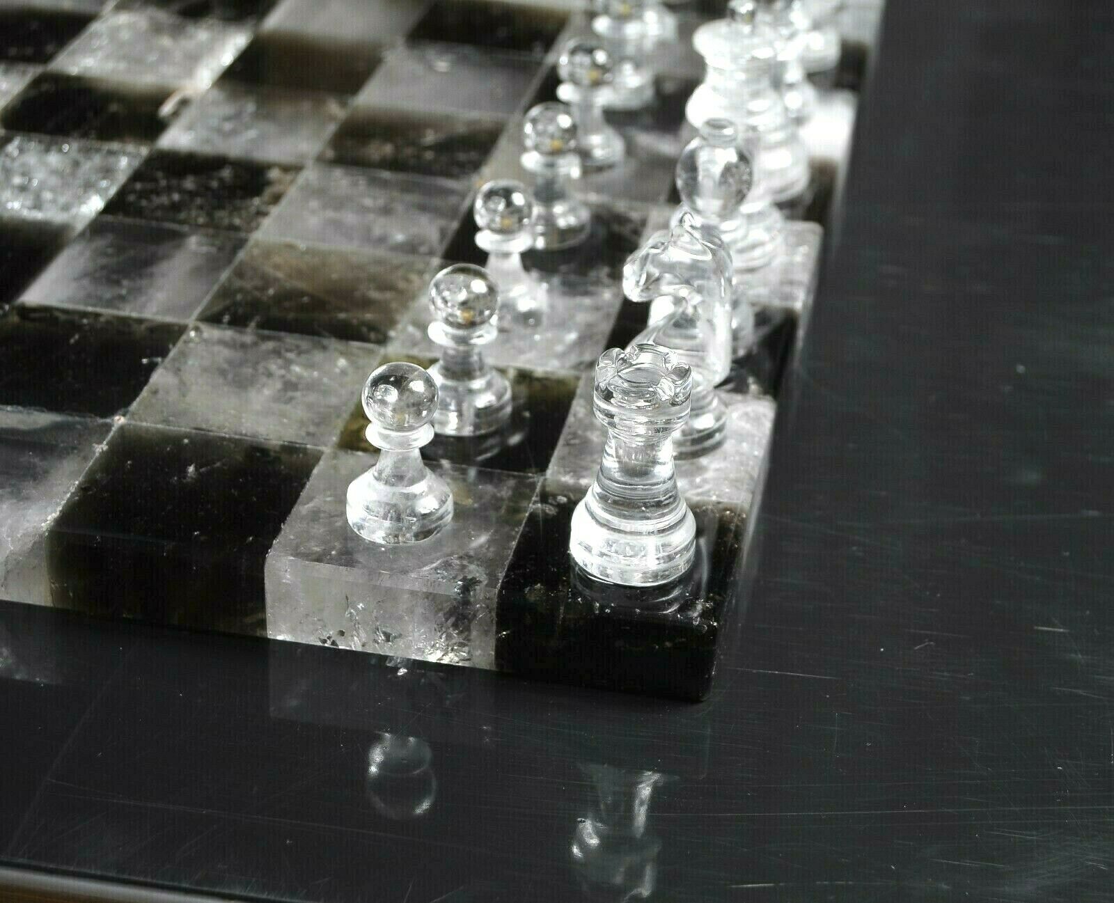 Chess Crystal Rook Rock Crystal Chess Set – Rare Rock Crystal