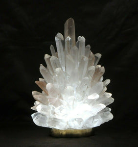 Rock Crystal Cluster Lamp Liberty 10"